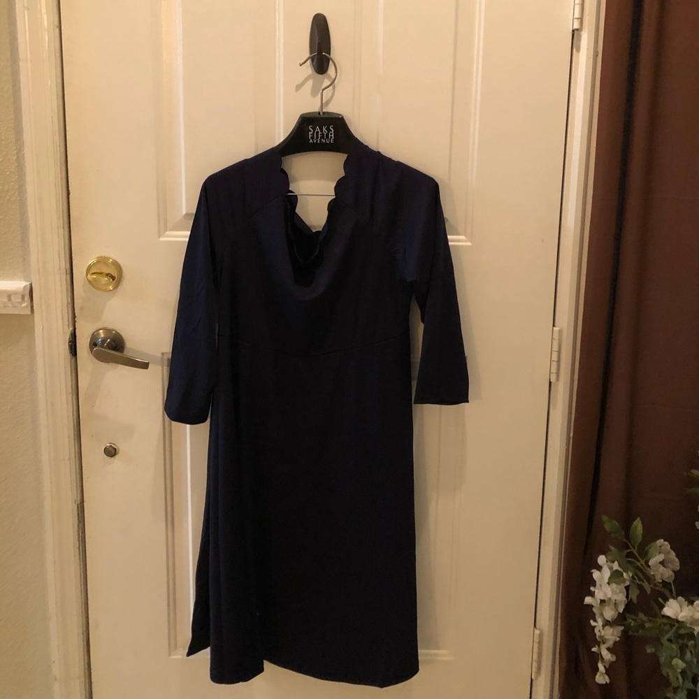 Shein Plus scallop trim A-Line dress 1XL (14) NWT